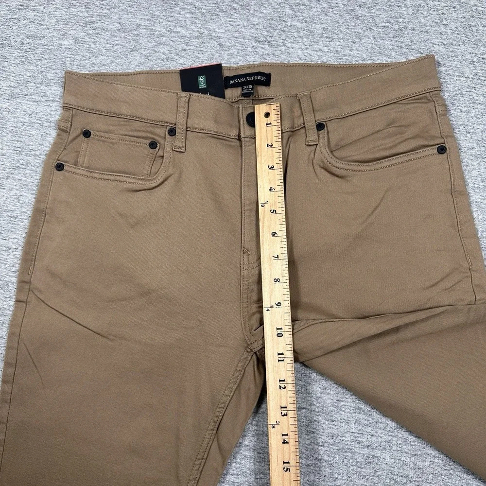 Banana Republic Pants Mens Size 34x30 Brown 5-Pocket Stretch Chino City NEW (B)